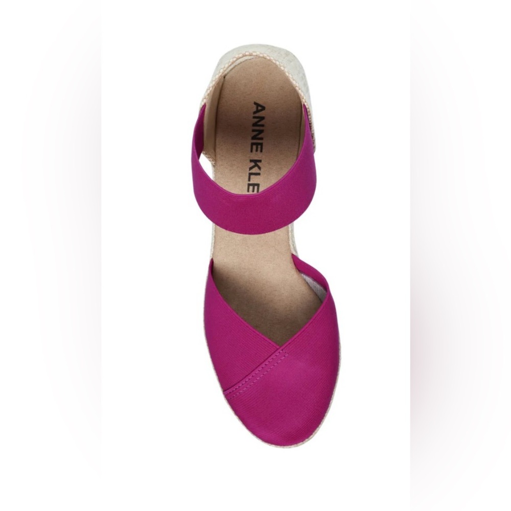 Anne Klein Zoey Round Toe Espadrille Wedge - SIZE 8